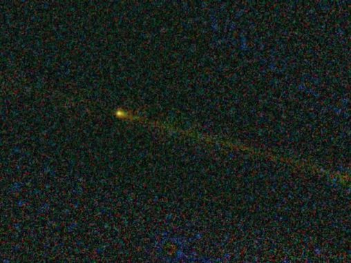 Der Komet Hartley 2, fotografiert von WISE (NASA / JPL-Caltech / UCLA)