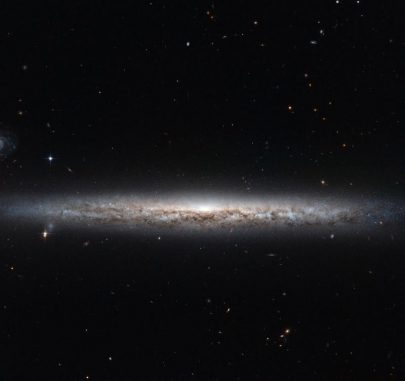 Die Spiralgalaxie NGC 3501, aufgenommen vom Weltraumteleskop Hubble. (ESA / Hubble & NASA; Acknowledgement: Nick Rose)