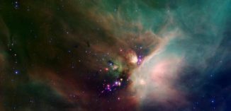 Die Sternentstehungsregion Rho Ophiuchi, aufgenommen vom Spitzer-Weltraumteleskop (NASA / JPL-Caltech / Harvard-Smithsonian CfA)
