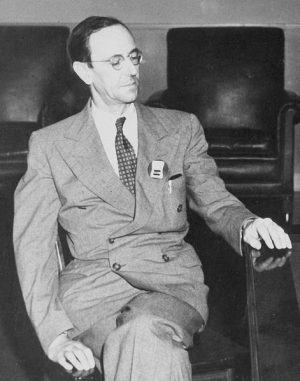Professor Sir James Chadwick, um 1945. (Los Alamos National Laboratory)