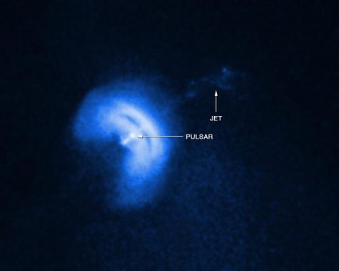 Eine Aufnahme des Vela-Pulsars und seines Partikeljets. (NASA / CXC / Univ of Toronto / M.Durant et al)