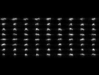 Collage der 72 einzelnen Radaraufnahmen des Asteroiden 2012 DA14, basierend auf Daten der Radaranlage in Goldstone. (NASA / JPL-Caltech)