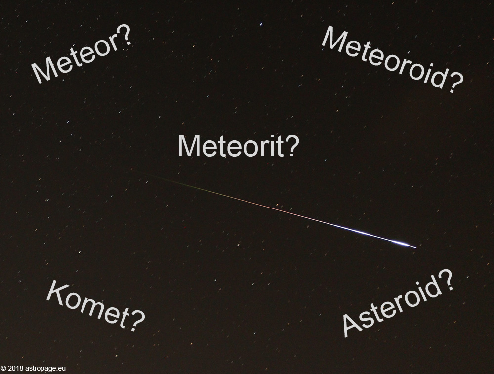 Was Sind Eigentlich Meteore Meteoriten Und Meteoroiden Astropage Eu